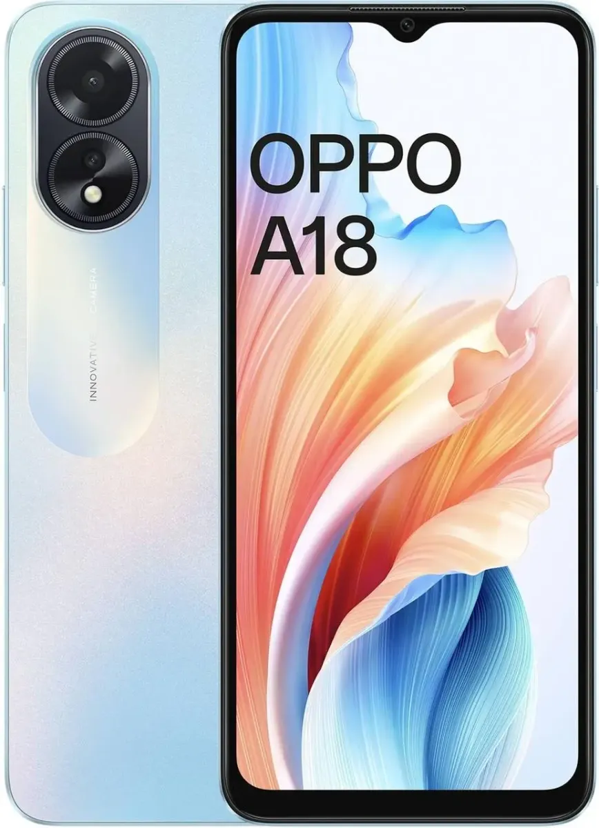 Смартфон OPPO A18 4/128GB Glowing Blue EU