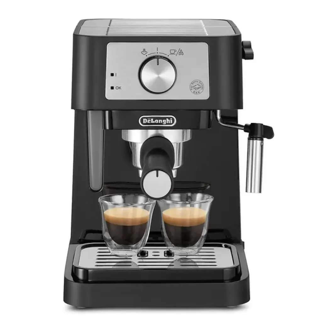 Рожковая кофеварка эспрессо DeLonghi EC260BK