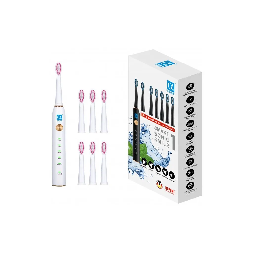  AHealth SMART SONIC SMILE 1 white (AHsss1w)