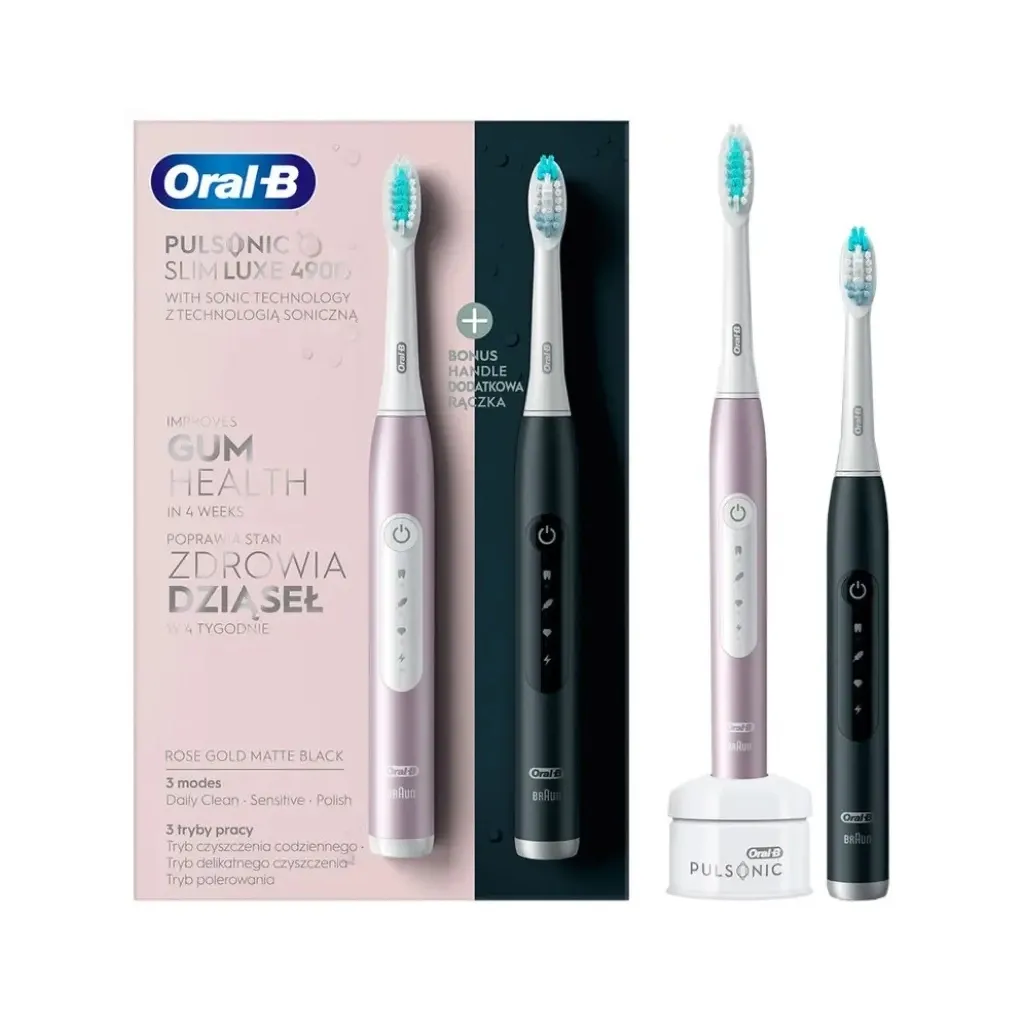  Oral-B 4900 S411.526.3H Pulsonic Slim Luxe RoseGold + MatteBlack