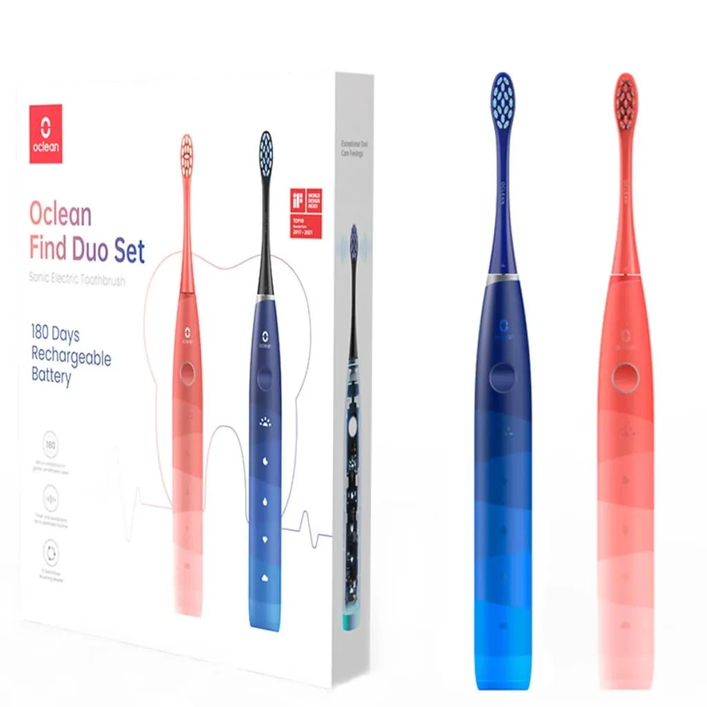  Oclean Find Duo Set Red and Blue (2 шт) (6970810552140)