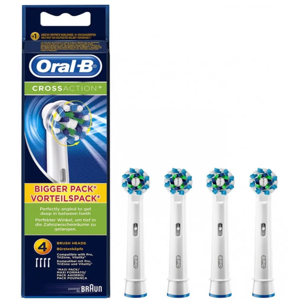 Насадка для зубної щітки Oral-B Cross Action EB50RB CleanMaximiser (4)