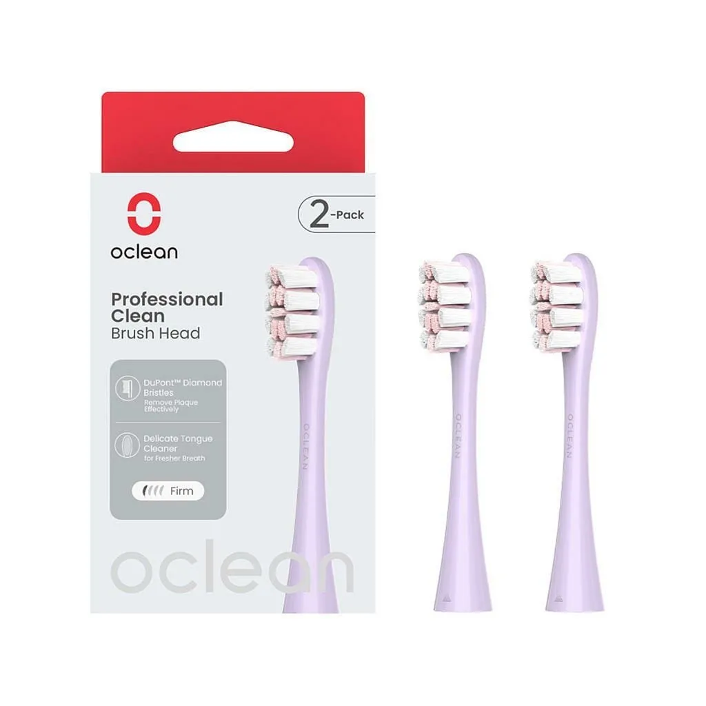  Oclean P1C13 P02 Professional Clean Brush Head Purple (2 шт) (6970810554151)