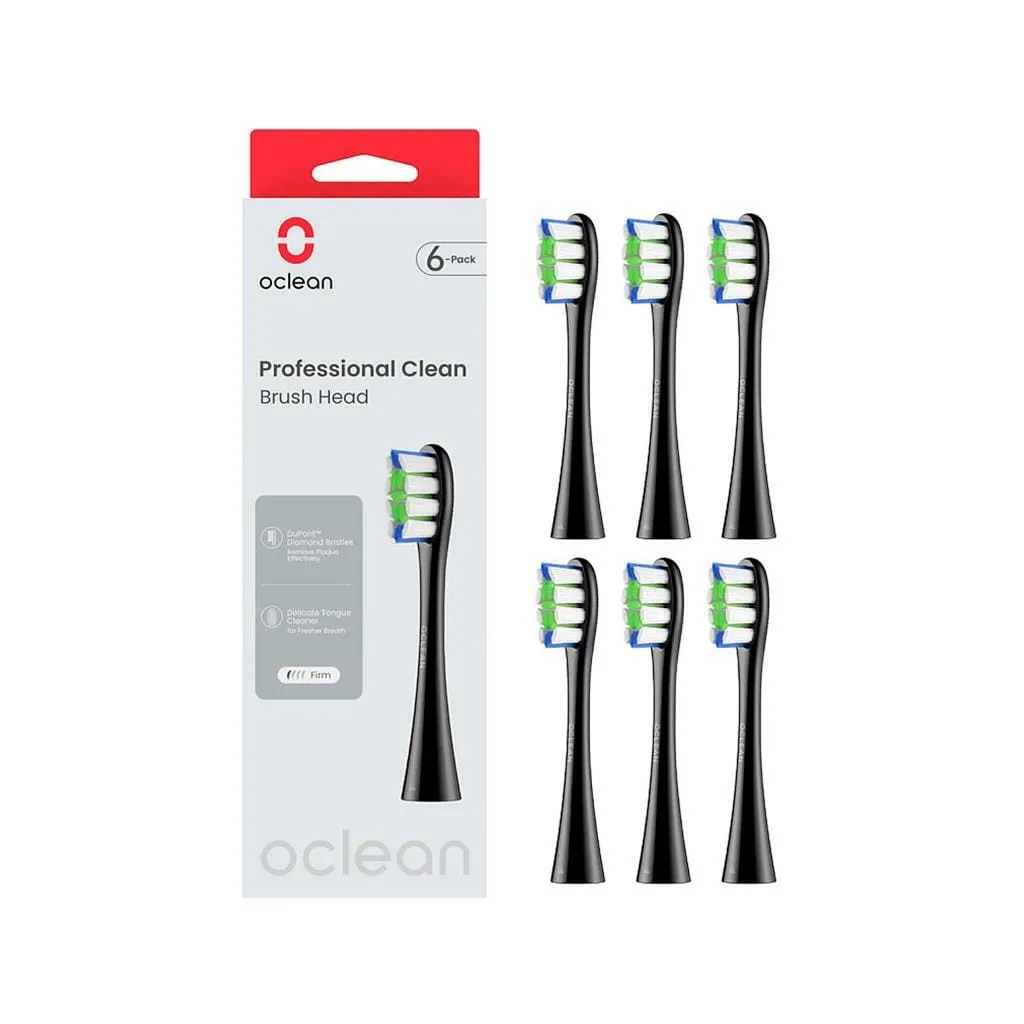  Oclean P1C5 B06 Professional Clean Brush Head Black (6 шт) (6970810553864)