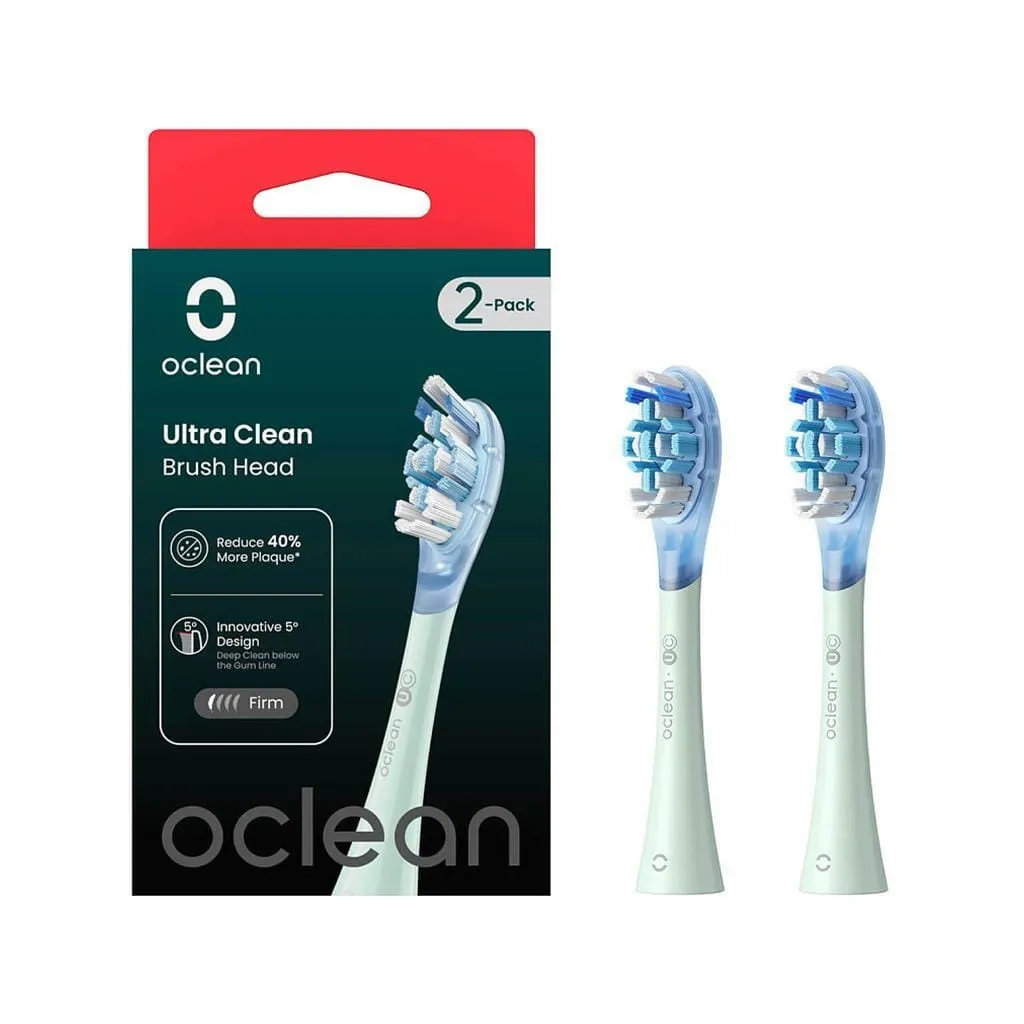 Насадка для зубної щітки Oclean UC01 G02 Ultra Clean Brush Head Green (2 шт) (6970810553512)