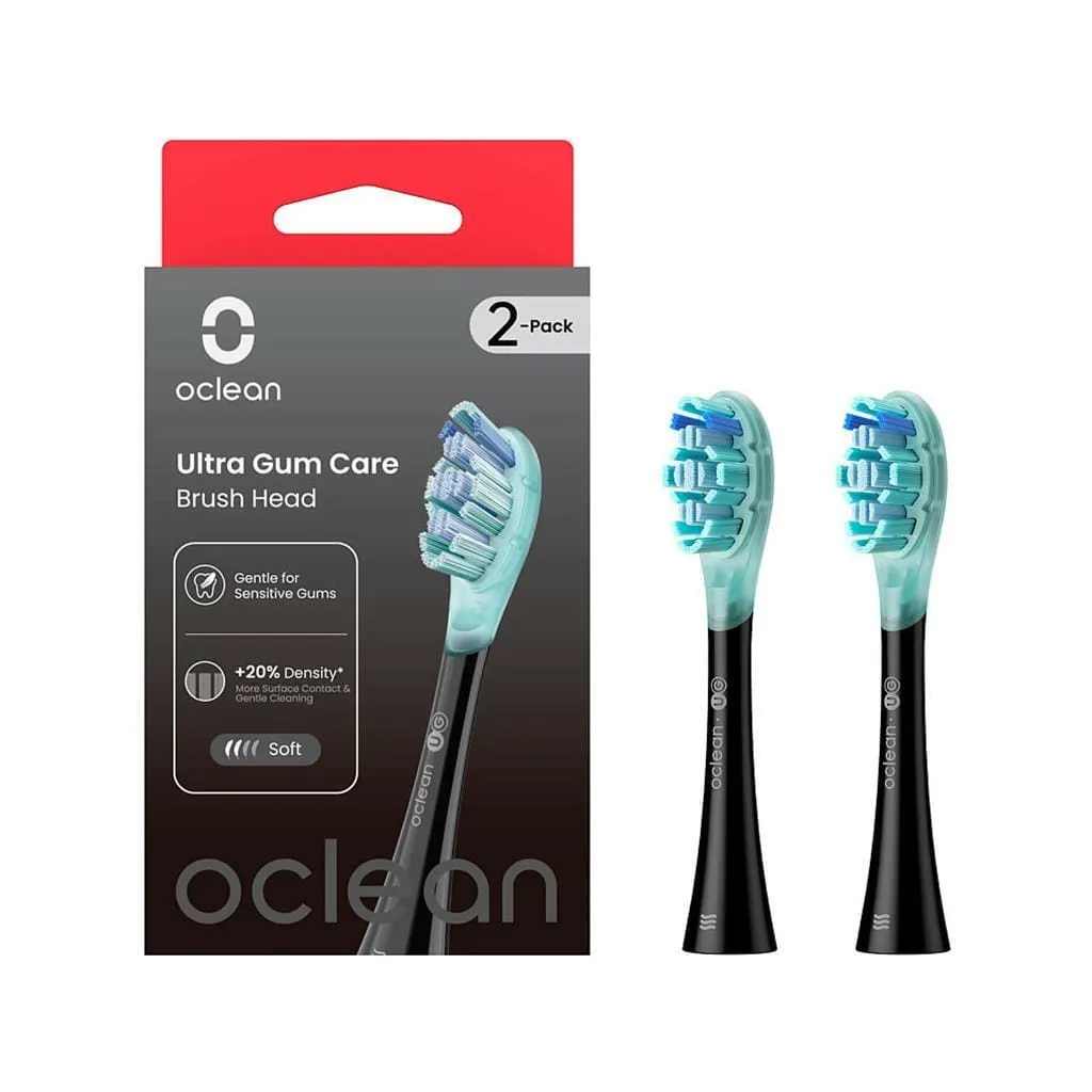 Насадка для зубної щітки Oclean UG02 B02 Ultra Gum Care Brush Black (2 шт) (6970810553567)