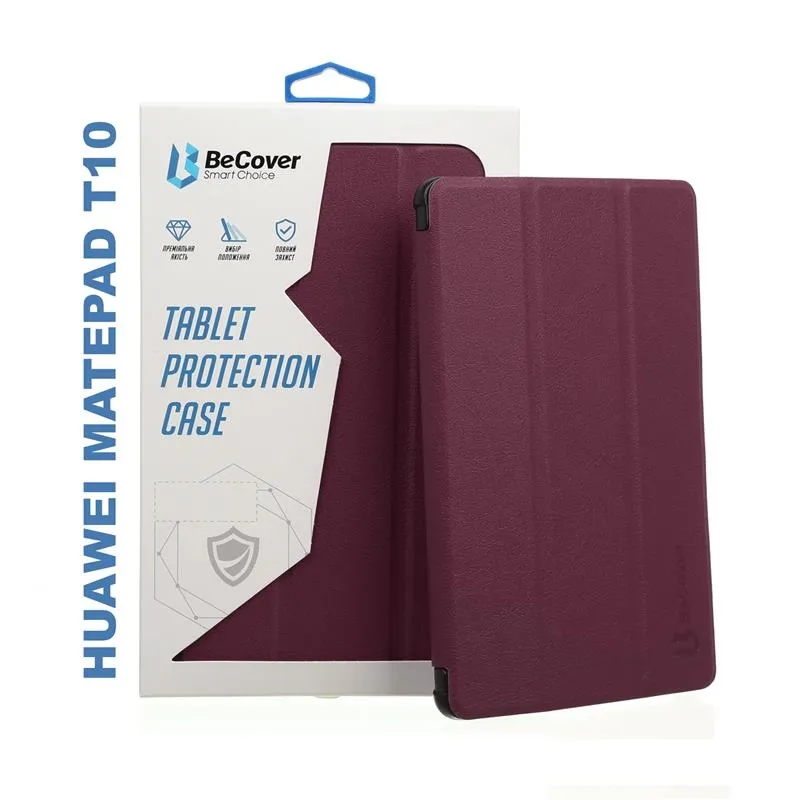 Чехла для планшета BeCover Smart Case for Huawei MatePad T 10 Red Wine (705396)