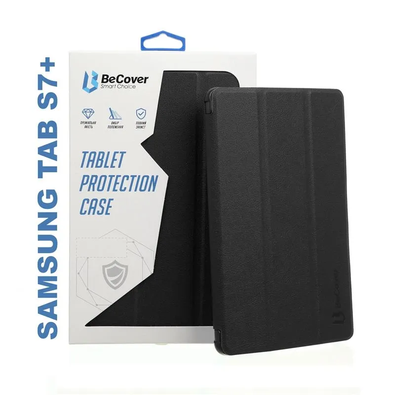 Чехла для планшета BeCover Smart for Samsung Galaxy Tab S7+ SM-T970/SM-T975 Black (705225)