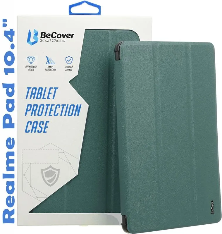 Чехла для планшета BeCover Smart for Realme Pad 10.4" Dark Green (708266)