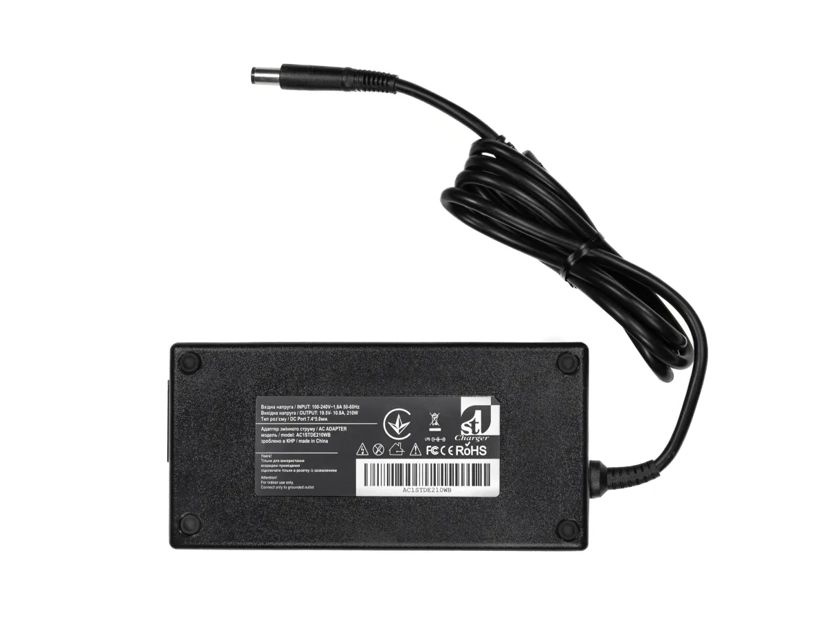 Блок питания для ноутбука 1StCharger for Dell 19.5V 210W 10.8A 7.4х5.0мм (AC1STDE210WB)