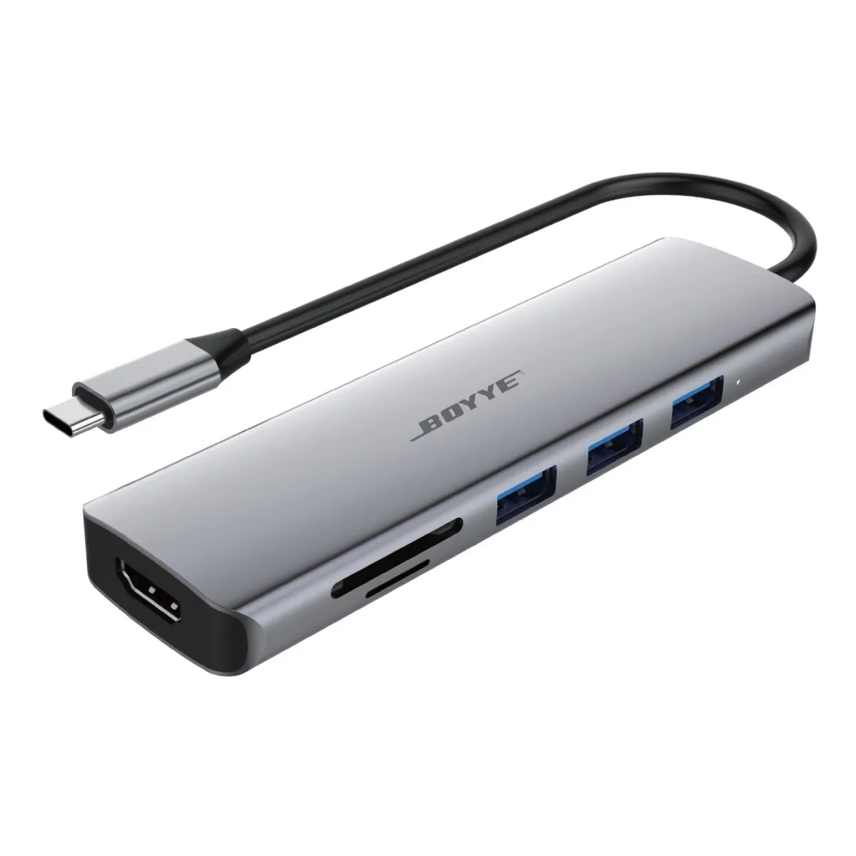 USB Хаб FrimeCom USB-C Boyye 6-in-1 (UC-602)