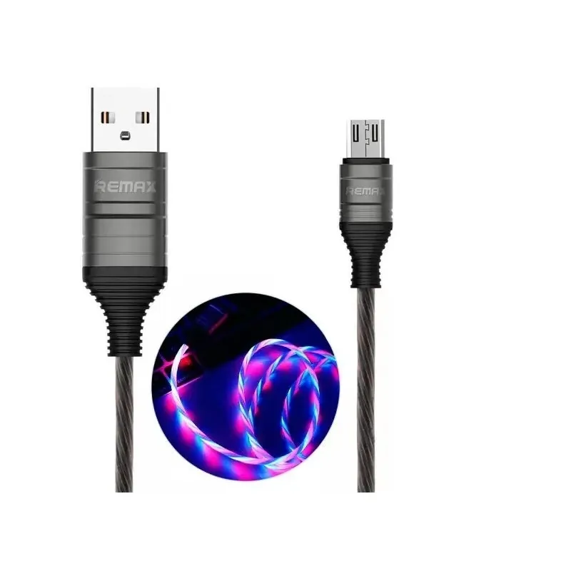 Кабель синхронизации Remax RC-130m USB - USB micro USB (M/M), 1m Black (6954851231714)