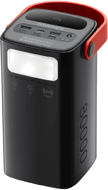 Внешний аккумулятор Promate PowerMine-80 65W 80000mAh Black