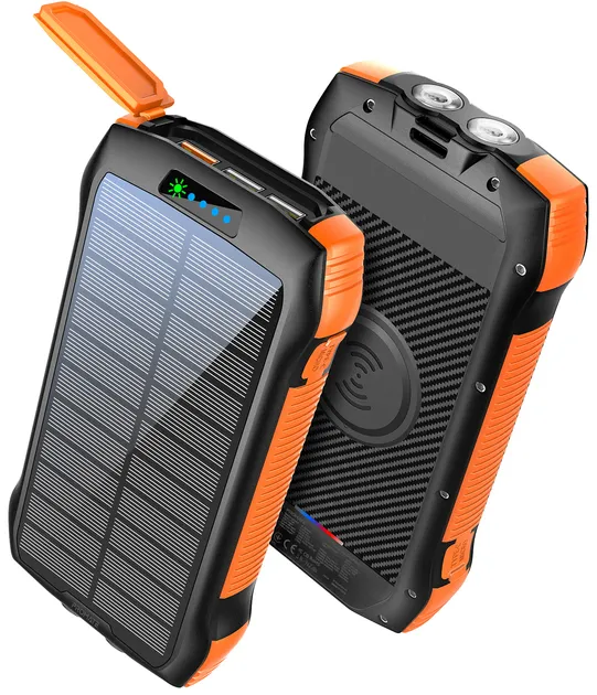 Внешний аккумулятор Promate SolarTank-20PDQI 20W 20000mAh Black