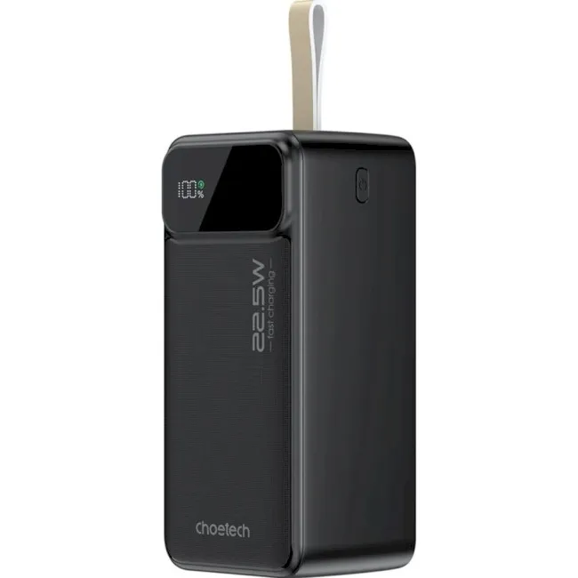 Внешний аккумулятор Choetech B732 50000mAh PD 22.5W Black (B732-ACBK)