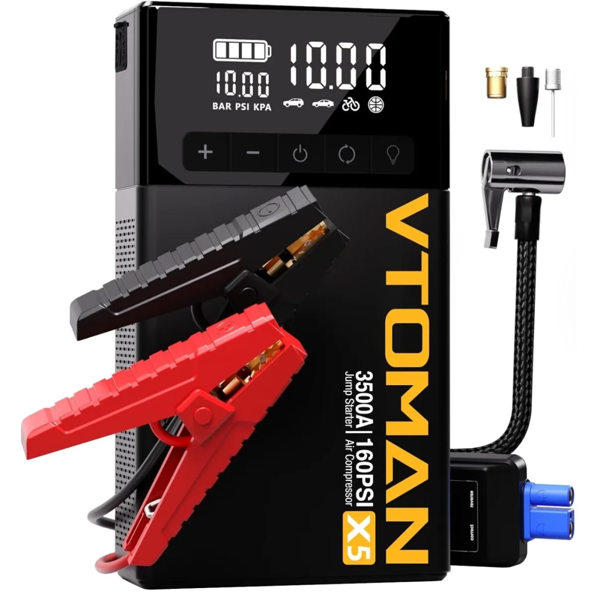 Пускозарядний пристрій Vtoman X5 Jump Starter 3500A with Air Compressor