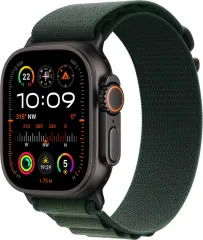 Смарт-часы Apple Watch Ultra 2 GPS + Cellular 49mm Black Titanium Case with Dark Green Alpine Loop - Medium (MX4R3)