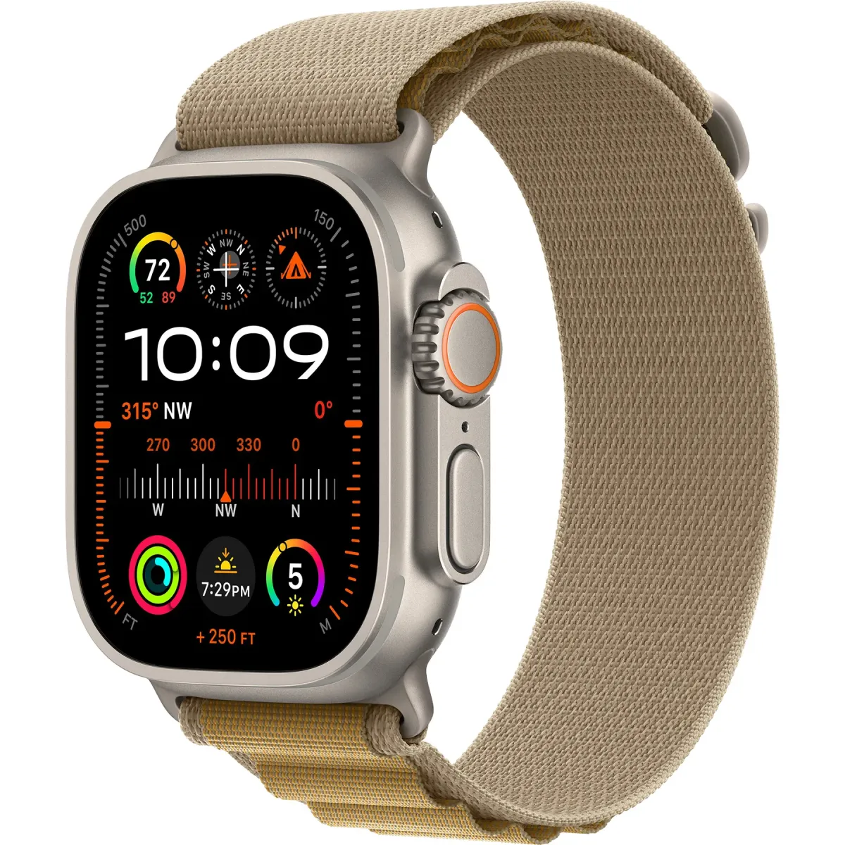 Смарт-годинник Apple Watch Ultra 2 GPS + Cellular 49mm Natural Titanium Case with Tan Alpine Loop - Large (MX4H3)