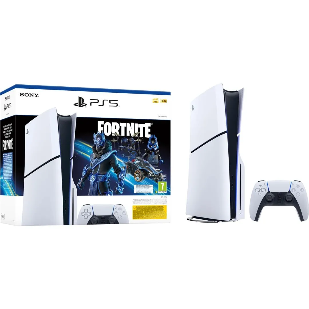 Ігрова приставка Sony PlayStation 5 Slim Blu-ray (Fortnite® Cobalt Star Bundle) (1000045165)