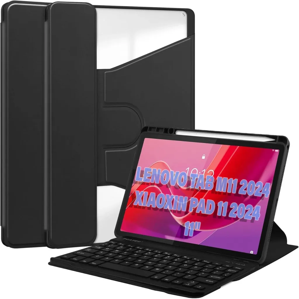 Чехла для планшета BeCover Keyboard 360° Rotatable Lenovo Tab M11 (2024) TB-TB330FU/Xiaoxin Pad 11 (2024) 11" Black (711074)