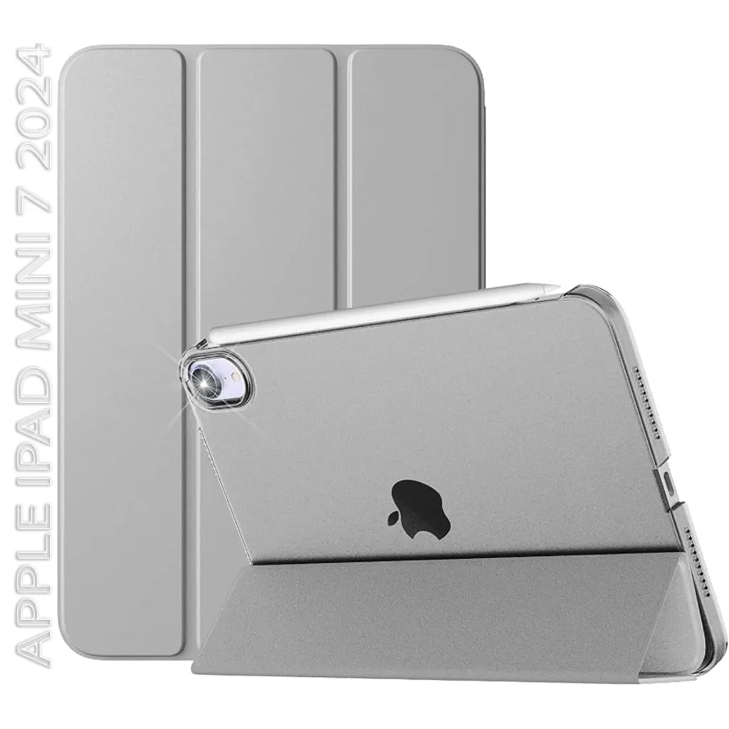 Чехла для планшета BeCover Tri Fold Hard Apple iPad Mini 7 2024 Gray (712452)