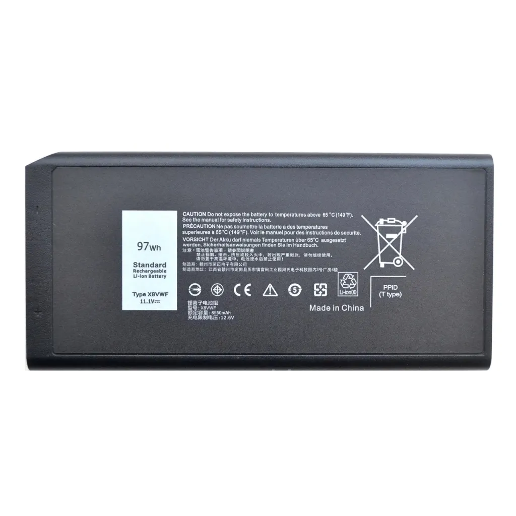 Аккумулятор для ноутбука Dell Latitude E7404 X8VWF, 97Wh (8550mAh), 9cell, 11.1V, Li-ion AlSoft (A47992)