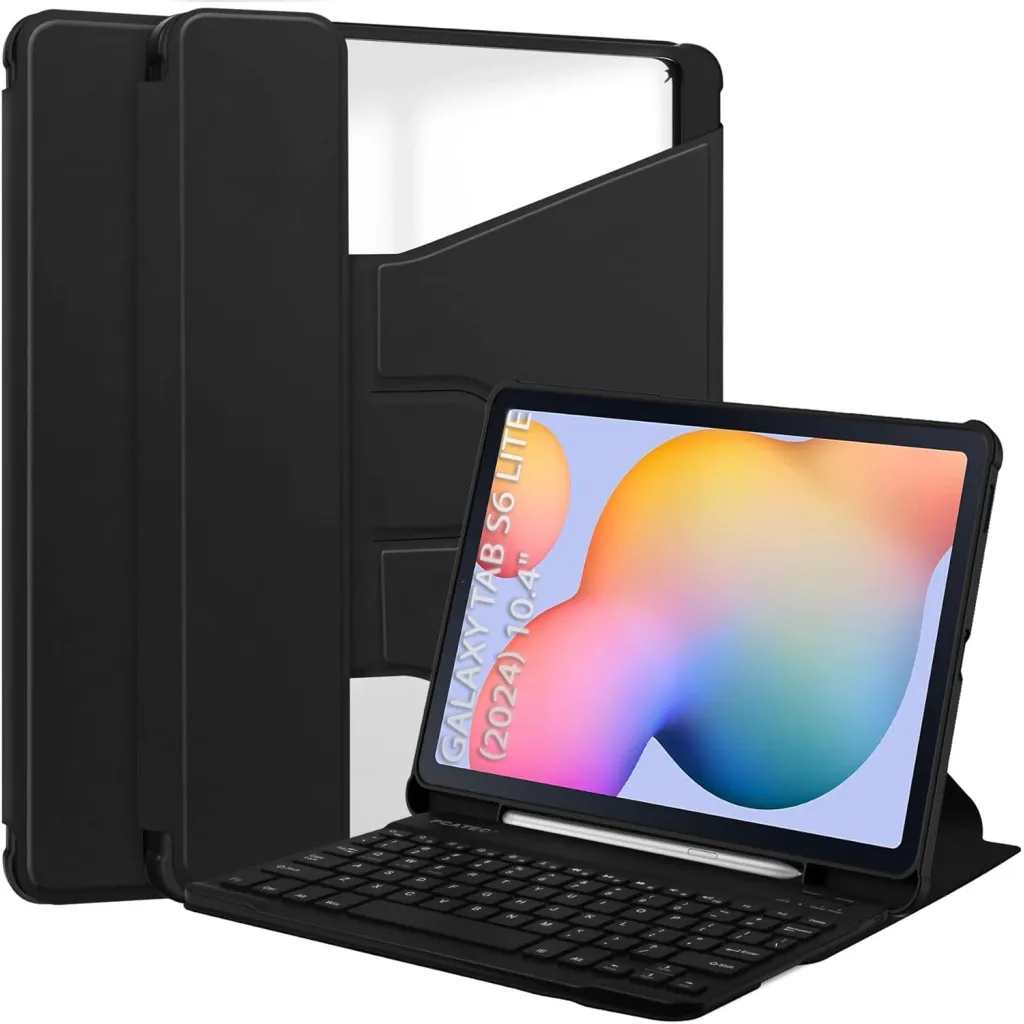 Чехла для планшета BeCover 360° Rotatable + Keyboard Samsung Tab S6 Lite (2024) 10.4" P620/P625/P627 Black (712587)