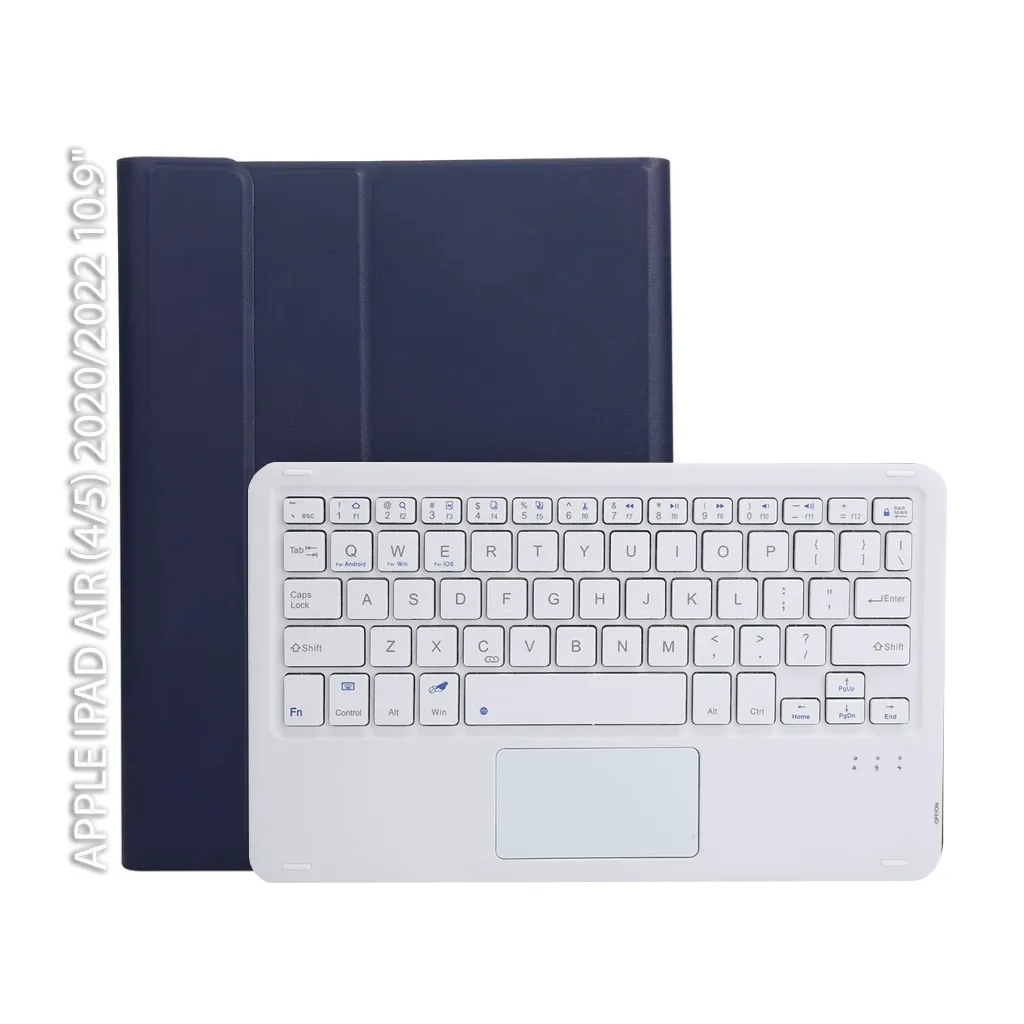 Чехла для планшета BeCover Keyboard+TouchPad Apple iPad Air (4/5) 2020/2022 10.9" Deep Blue (712370)