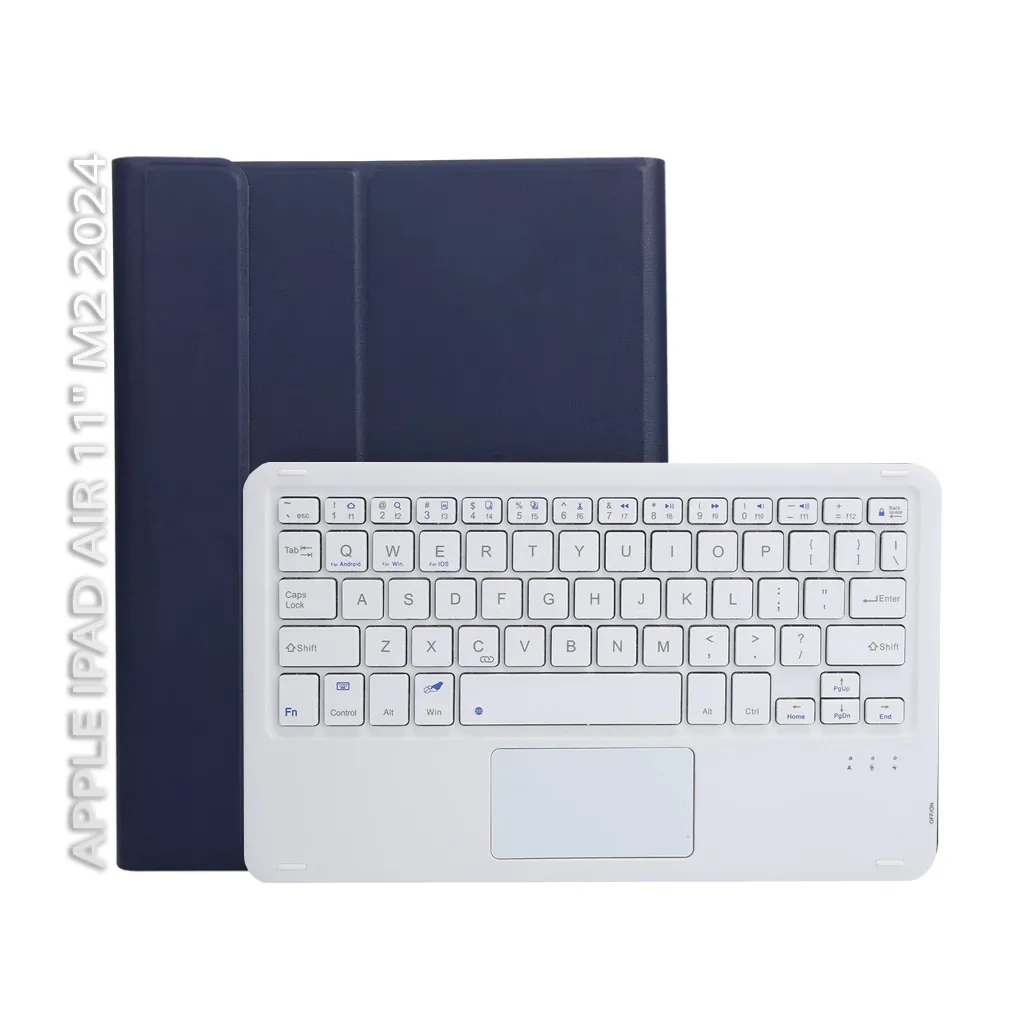 Чехла для планшета BeCover Keyboard+TouchPad Apple iPad Air 11" M2 2024 Deep Blue (712596)