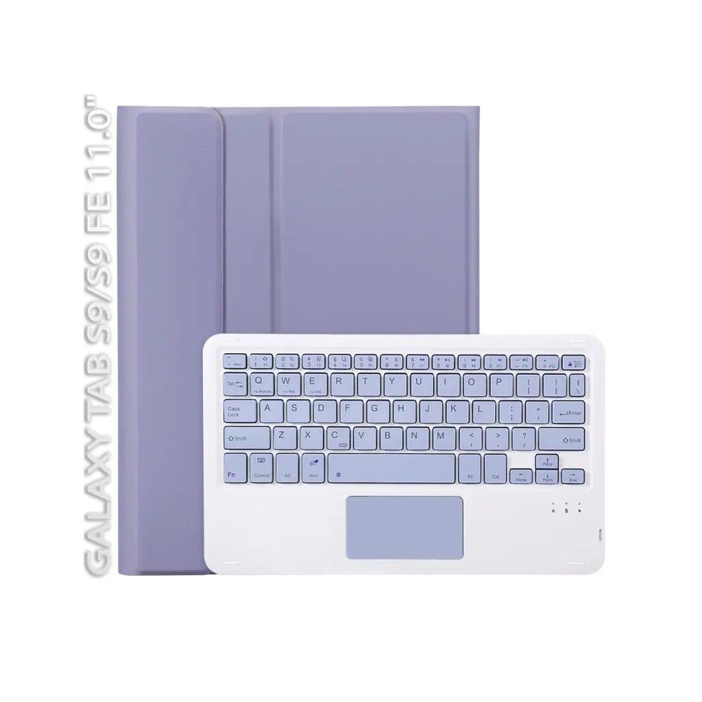 Чохол для планшета BeCover Keyboard+TouchPad Samsung Tab S9 (SM-X710/SM-X716)/S9 FE (SM-X510/SM-X516B) 11.0" Purple (712422)