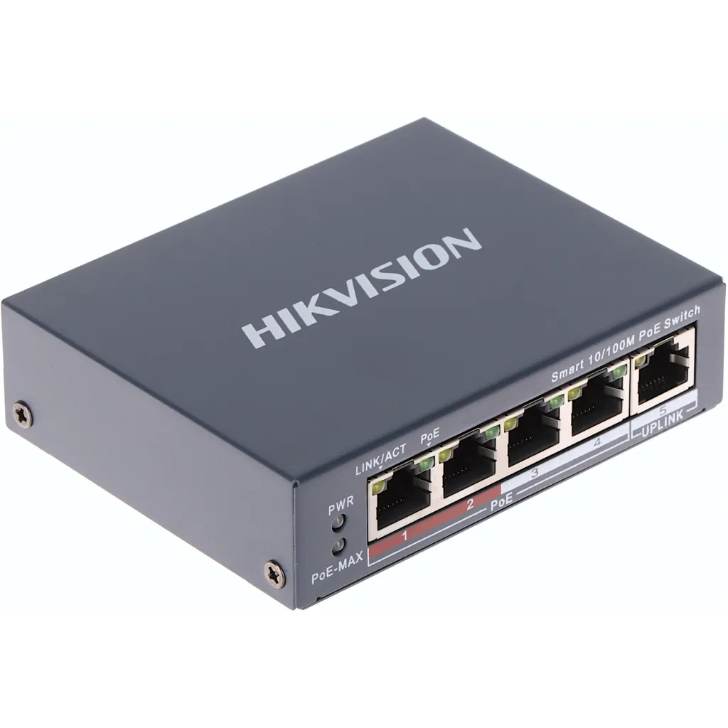 Коммутатор Hikvision DS-3E1105P-EI/V2