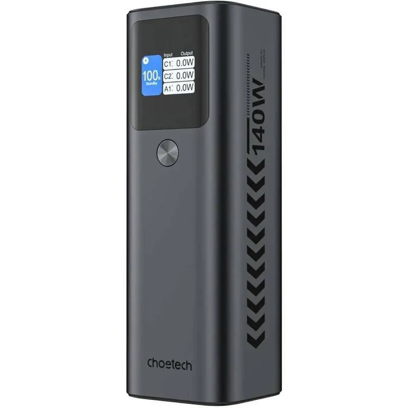 Внешний аккумулятор Choetech B670 25200mAh 140W (B670-CCGY) Black