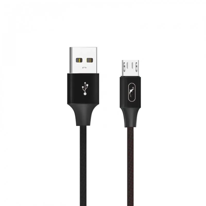 Кабель синхронизации SkyDolphin S55V Neylon USB - micro USB (M/M), 1 м, Black (SDUSB-000438)