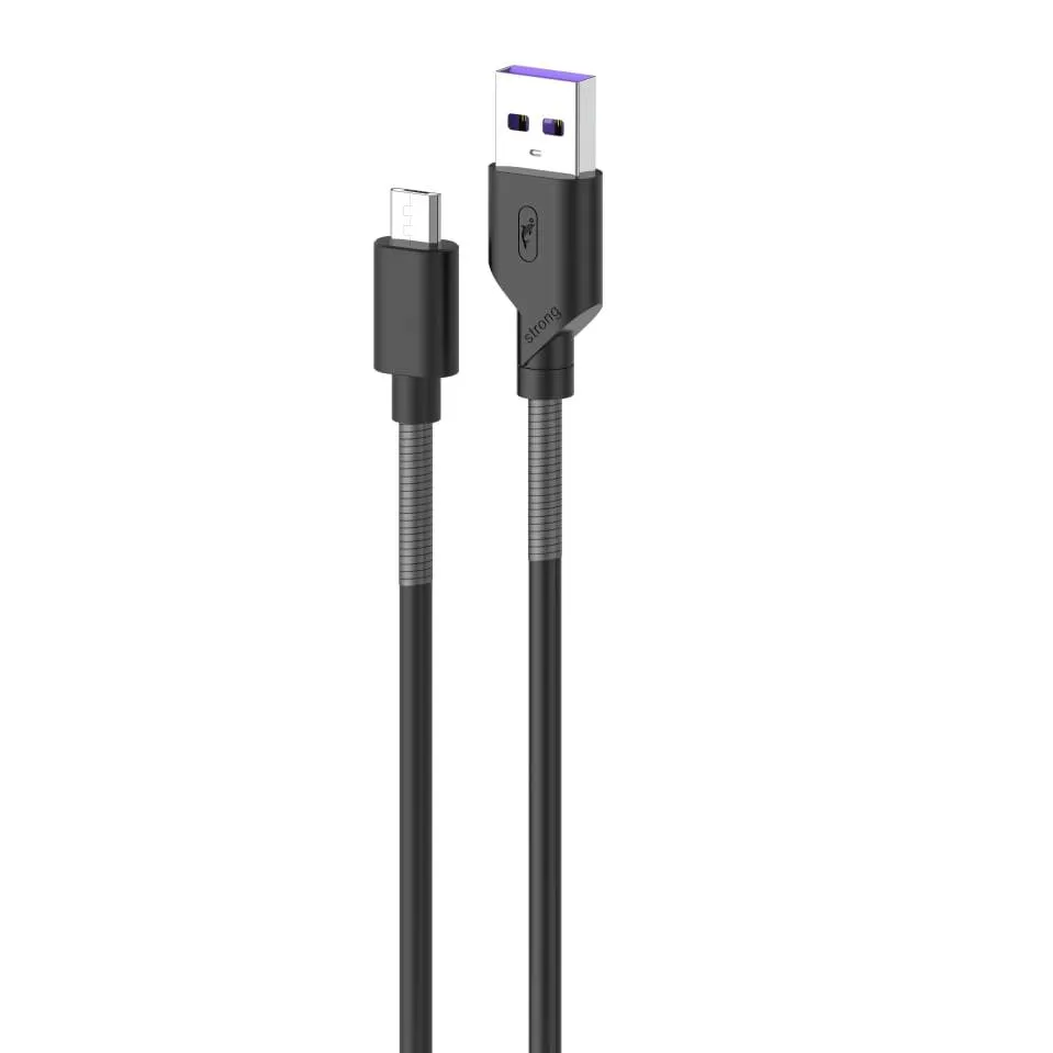 Кабель синхронизации SkyDolphin S27V Spring Anti-Brake USB - micro USB (M/M), 1 м, Black (SDUSB-000613)