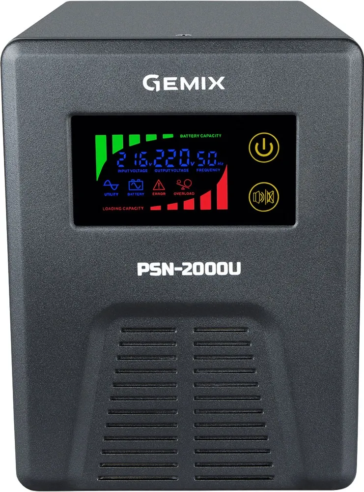 Источник бесперебойного питания Gemix PSN-2000U (without PSU)