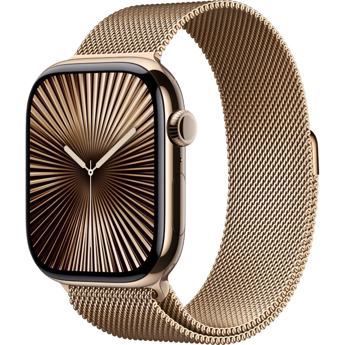 Смарт-часы Apple Watch Series 10 GPS + Cellular 46mm Gold Titanium Case with Gold Milanese Loop - M/L (MX003)