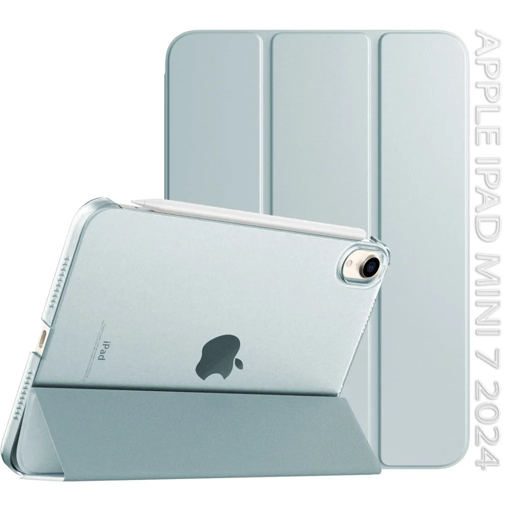 Чехла для планшета BeCover Tri Fold Hard Apple iPad Mini 7 2024 Light Blue (712453)