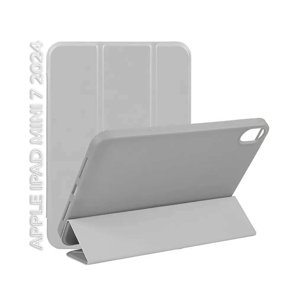 Чохол для планшета BeCover Tri Fold Hard TPU Apple iPad Mini 7 2024 Gray (712446)