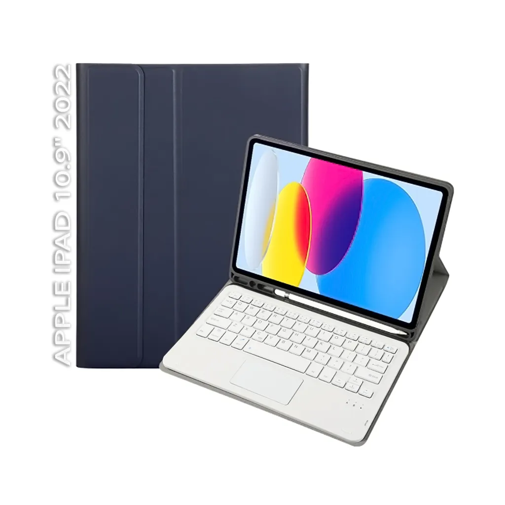 Чохол для планшета BeCover Keyboard+TouchPad Apple iPad 10.9" 2022 Deep Blue (712376)