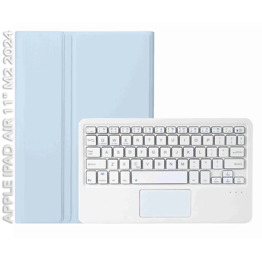 Чехла для планшета BeCover Keyboard+TouchPad Apple iPad Air 11" M2 2024 Light Blue (712598)