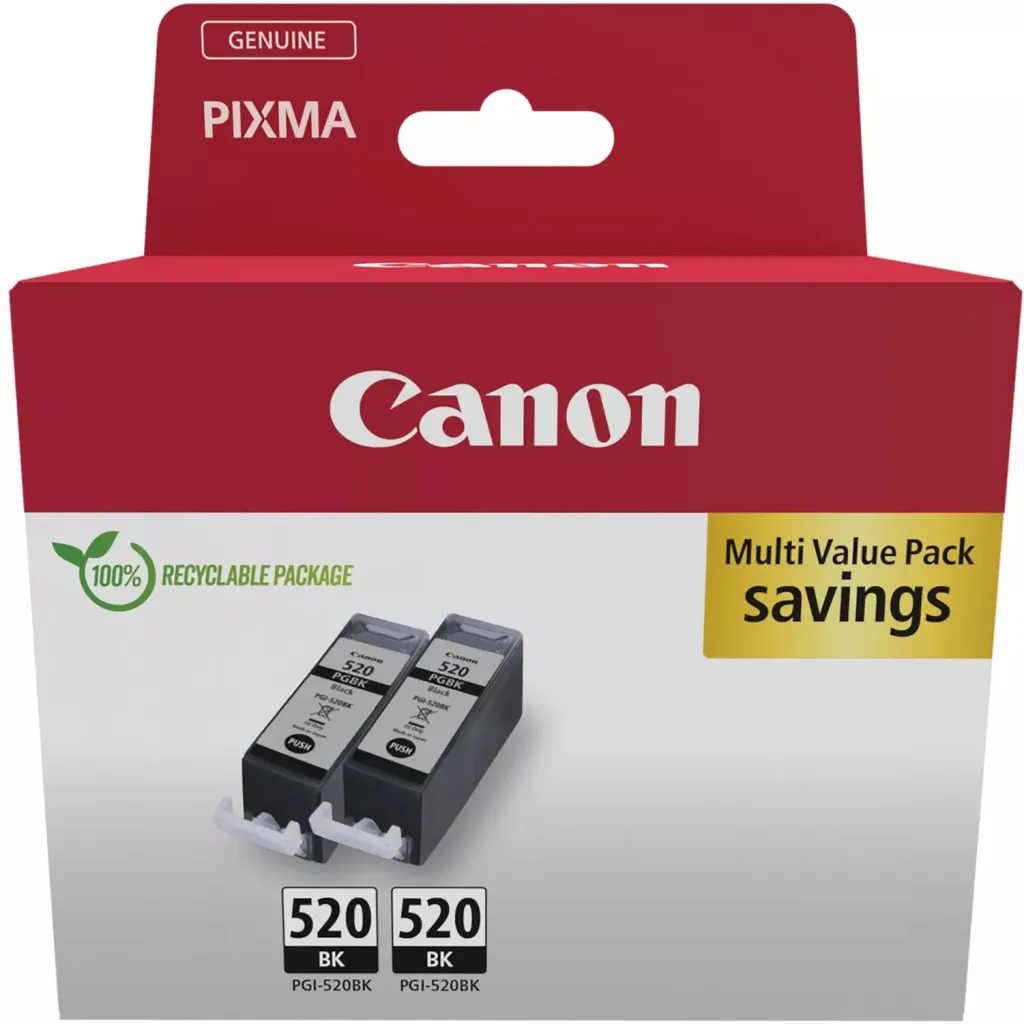 Картридж Canon PGI-520 Black Double pack, carton (2932B019)