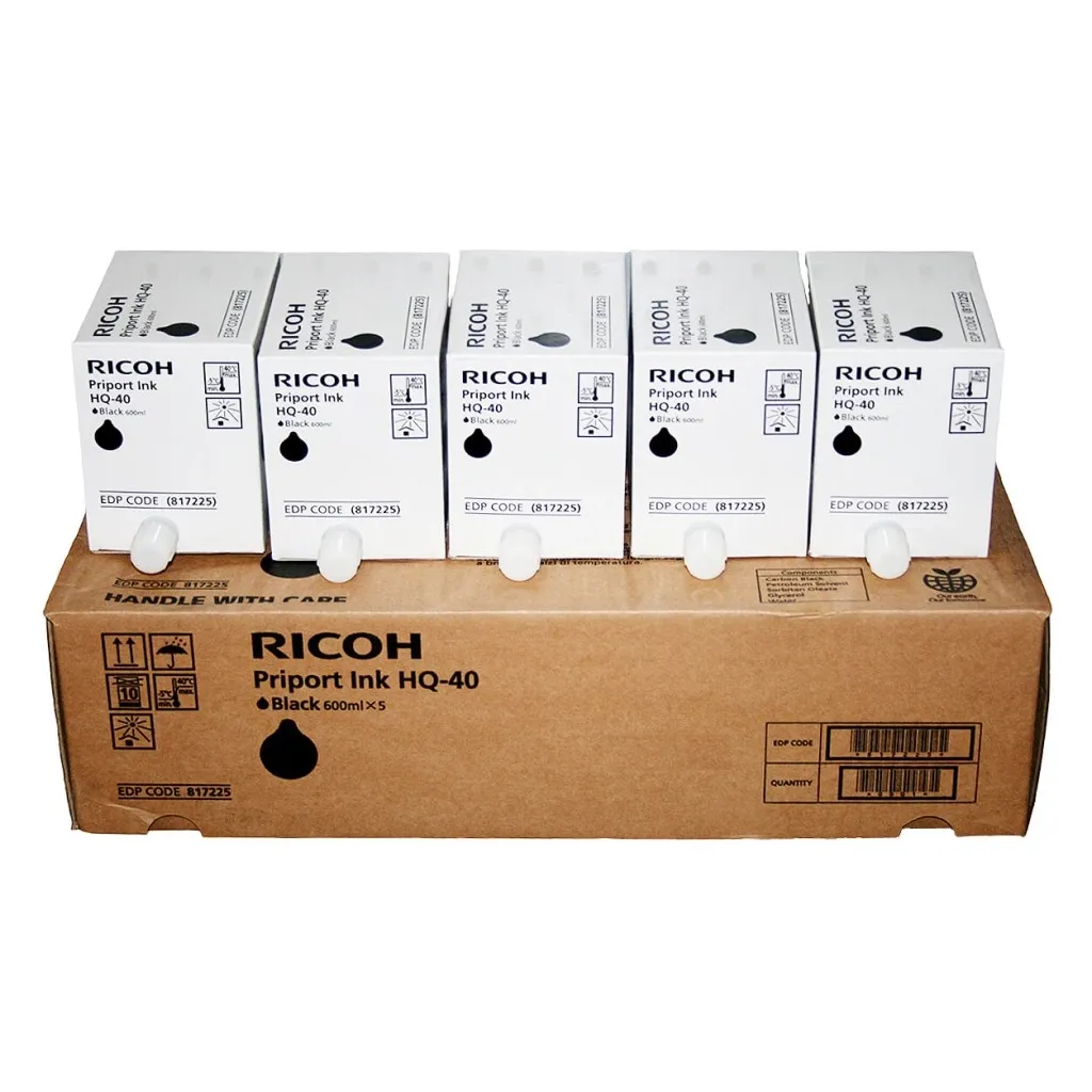 Чернило Ricoh HQ40 BLACK*5pack (817225)