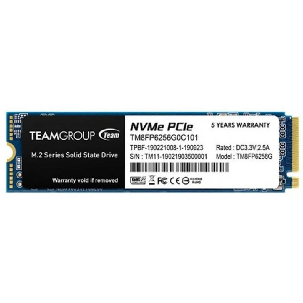 SSD диск M.2 2280 256GB Team (TM8FP6256G0C101)