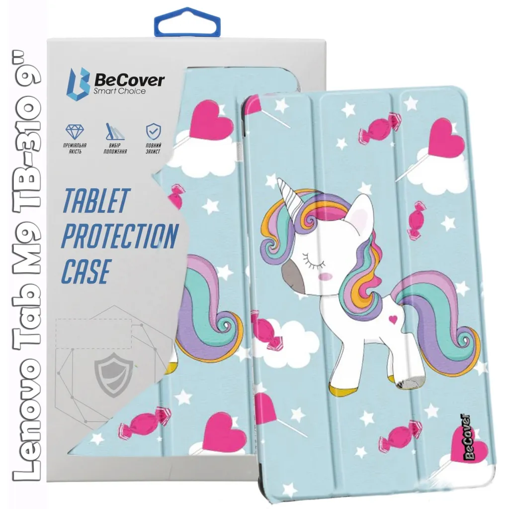 Чехла для планшета BeCover Smart Case Lenovo Tab M9 TB-310 9" Unicorn (709232)