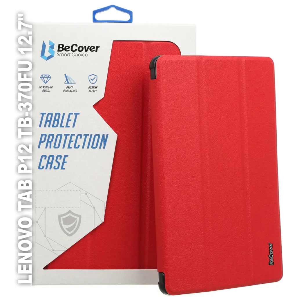 Чохол для планшета BeCover Smart Case Lenovo Tab P12 TB-370FU 12.7" Red (710060)