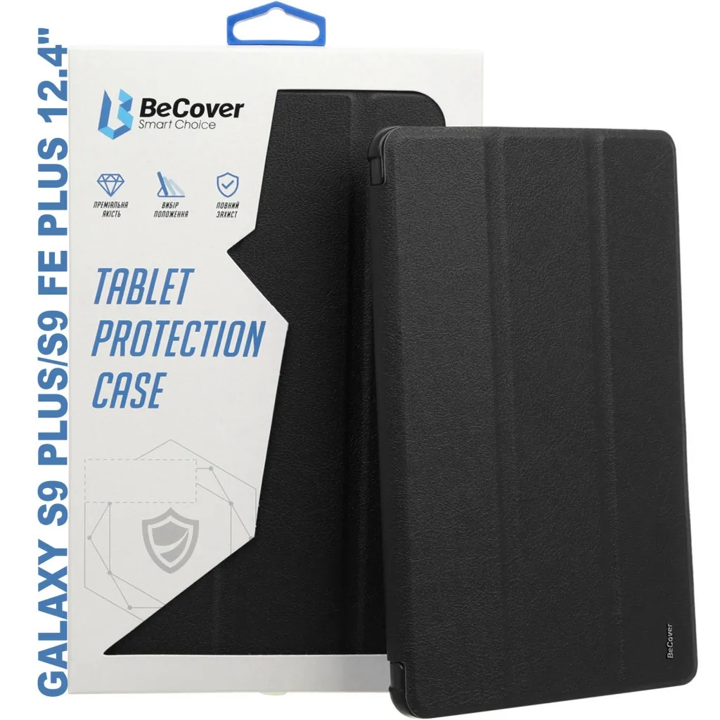 Чехла для планшета BeCover Soft Edge stylus holder Samsung Tab S9 Plus (SM-X810/SM-X816)/S9 FE Plus (SM-X610/SM-X616) 12.4" (710404)