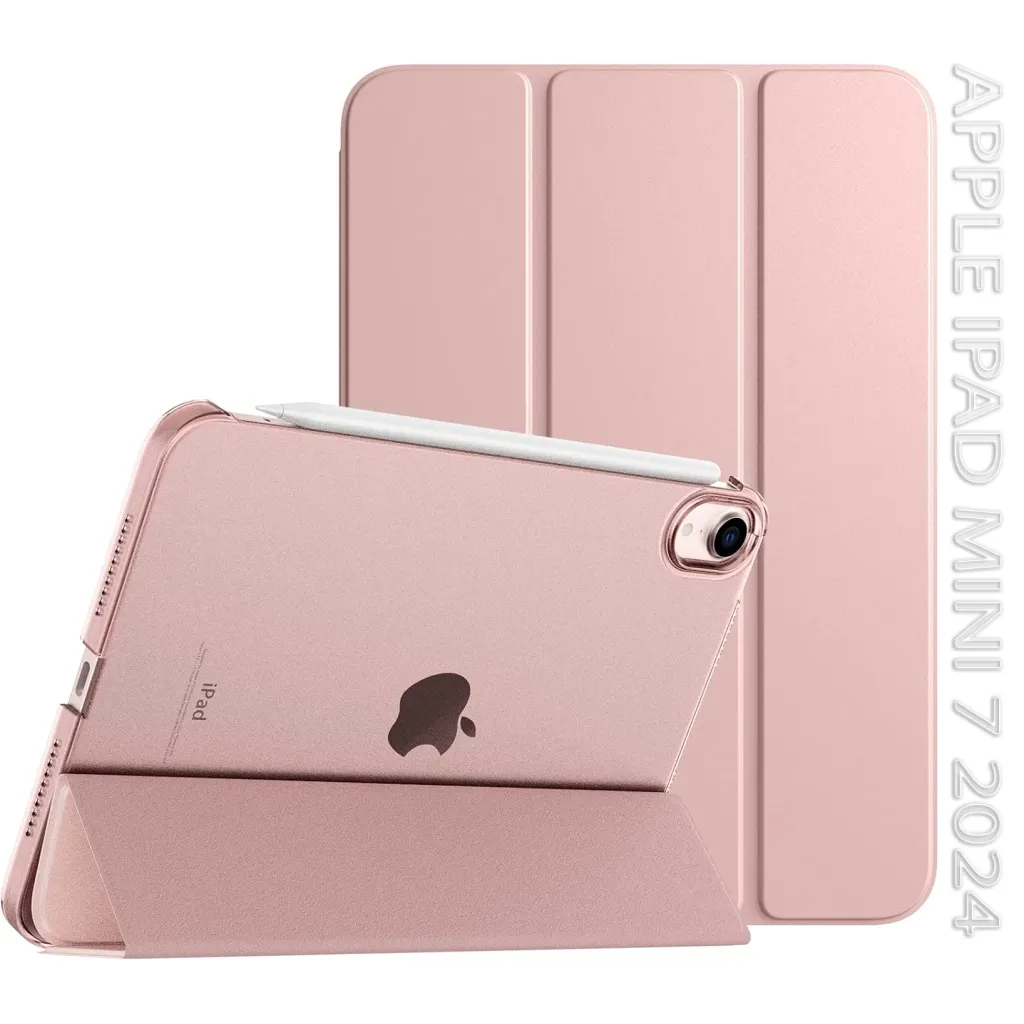 Чохол для планшета BeCover Tri Fold Hard Apple iPad Mini 7 2024 Rose Gold (712456)