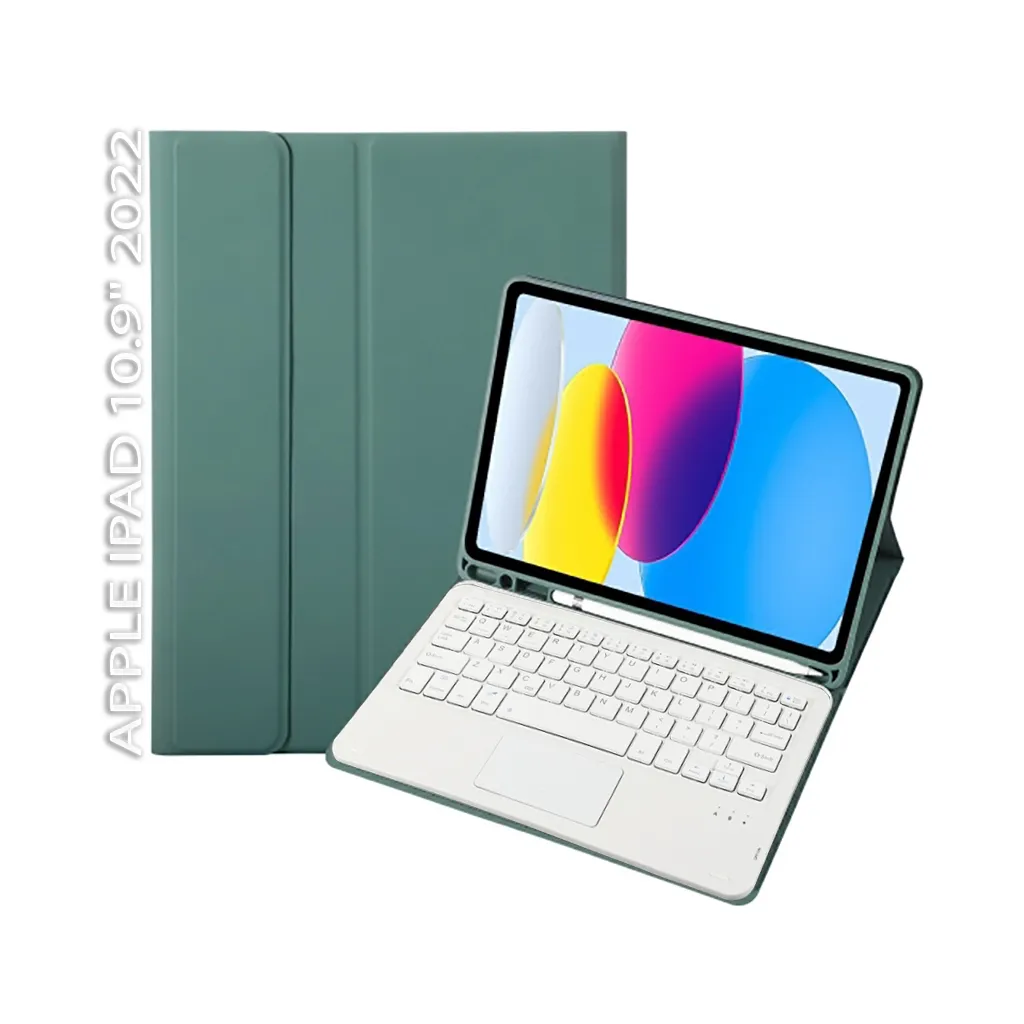 Чехла для планшета BeCover Keyboard+TouchPad Apple iPad 10.9" 2022 Dark Green (712377)