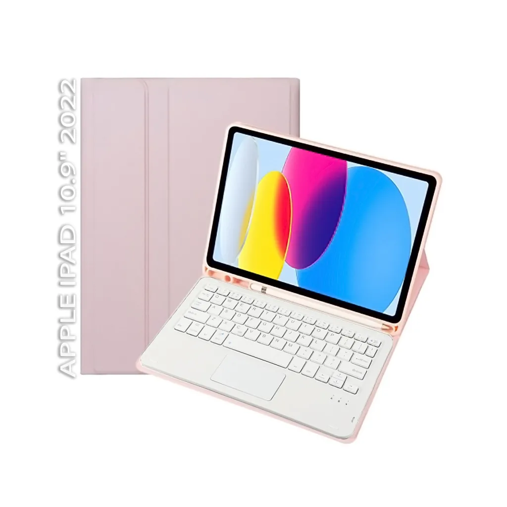 Чехла для планшета BeCover Keyboard+TouchPad Apple iPad 10.9" 2022 Pink (712379)