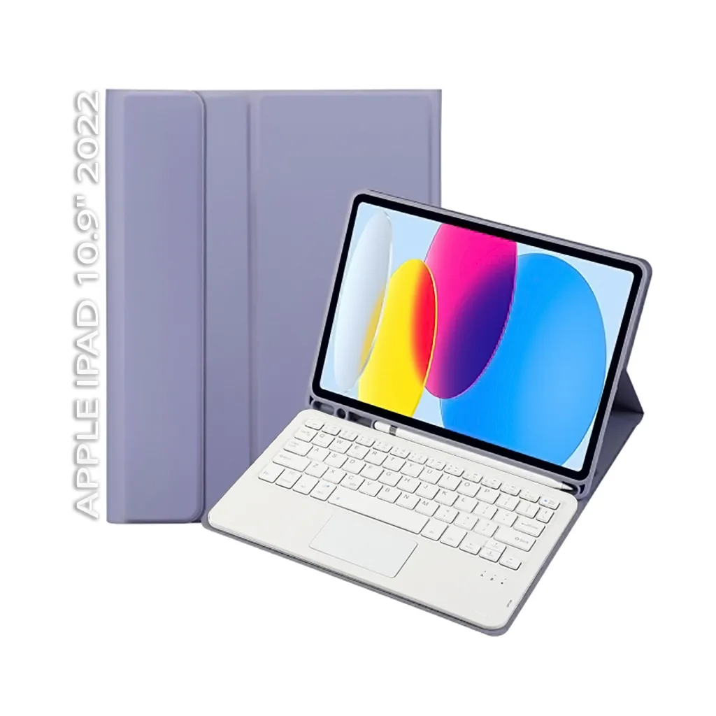 Чехла для планшета BeCover Keyboard+TouchPad Apple iPad 10.9" 2022 Purple (712380)